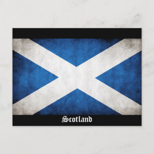 Schotland Grunge Flag Briefkaart