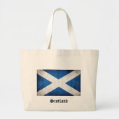 Schotland Grunge Flag Grote Tote Bag (Voorkant)