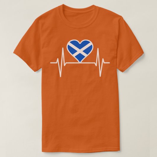 Schotland hartslag t-shirt (Design voorkant)