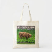 Schotland Highland Koe uitzicht canvas tas (Voorkant)