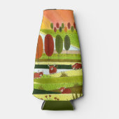 Schotland Highland Koeien in het najaar van het Bo Flesjeskoeler (Voorkant)