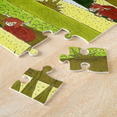 Schotland Highland Koeien in het najaar van het Bo Legpuzzel (Zijkant)