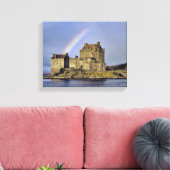 Schotland, Highland, Wester Ross, Eilean Donan 2 Canvas Afdruk (Insitu (Woonkamer))