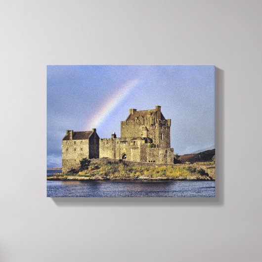 Schotland, Highland, Wester Ross, Eilean Donan 2 Canvas Afdruk (Voorkant)