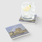 Schotland, Highland, Wester Ross, Eilean Donan Stenen Onderzetter (Zijkant)