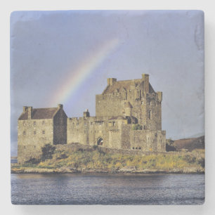 Schotland, Highland, Wester Ross, Eilean Donan Stenen Onderzetter