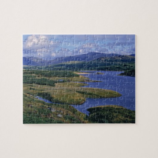 Schotland, Highland, Wester Ross, Loch Garry. Een Legpuzzel (Horizontaal)