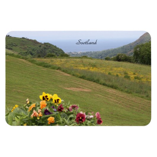 Schotland, Highlands, Ocean, Flowers, Photography Magneet (Horizontaal)