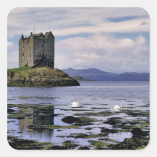 Schotland, Hoogland, Wester Ross, Stalker Vierkante Sticker