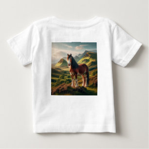 Schotland hooglanden Clydesdale paard