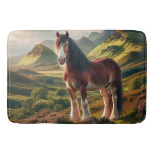 Schotland hooglanden Clydesdale paard Badmat