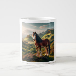 Schotland hooglanden Clydesdale paard Grote Koffiekop