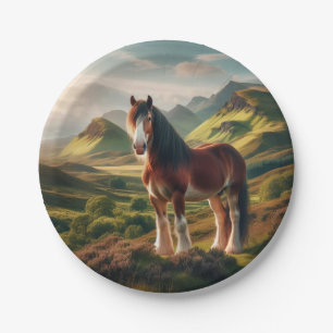 Schotland hooglanden Clydesdale paard Papieren Bordje
