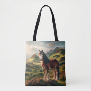 Schotland hooglanden Clydesdale paard Tote Bag