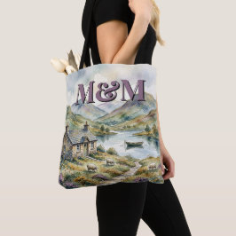 Schotland Hooglanden Esthetiek, Monogram Modern Tote Bag
