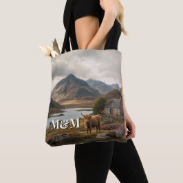 Schotland Hooglanden Esthetiek, Monogram Modern Tote Bag