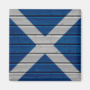 Schotland Houten Plank Textuur Magneet
