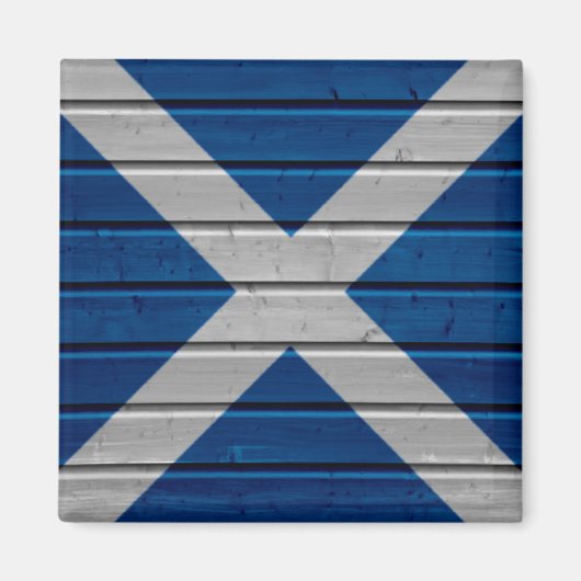 Schotland Houten Plank Textuur Magneet (Voorkant)