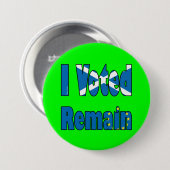 Schotland: "Ik heb gestemd blijf" EU-referendum Ronde Button 7,6 Cm (Voorkant /achterkant)
