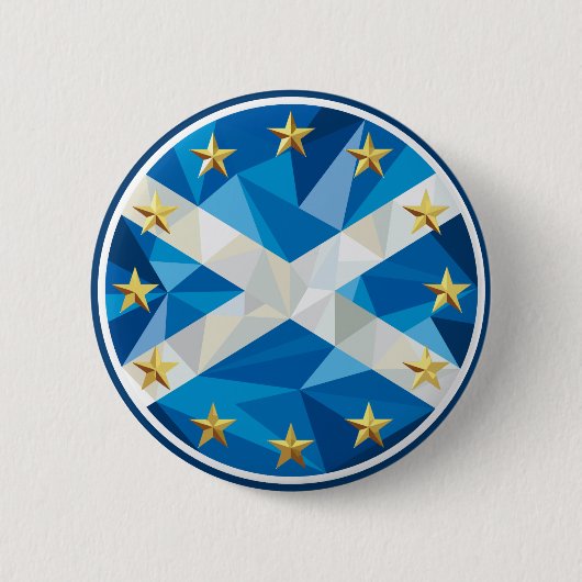 Schotland in EU-badge Ronde Button 5,7 Cm (Voorkant)