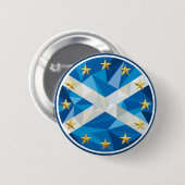 Schotland in EU-badge Ronde Button 5,7 Cm (Voorkant /achterkant)