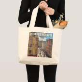 Schotland in je hart: Edinburgh boodschappentas Grote Tote Bag (Voorkant (product))