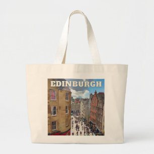 Schotland in je hart: Edinburgh boodschappentas Grote Tote Bag