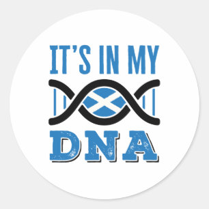 Schotland in mijn DNA Schotse vlag Pride Ronde Sticker