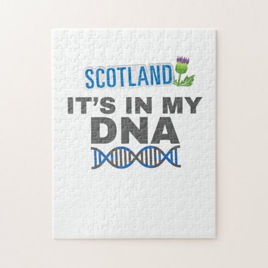 Schotland In mijn DNA Scottish Heritage Gift Legpuzzel (Verticaal)