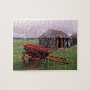 Schotland, Isle of Skye, Kilmuir. Landelijk landsc Legpuzzel