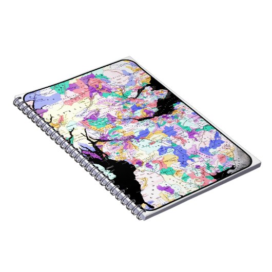 Schotland Kaart Schotse klans Foto Notitieboek (Rechterzijde)