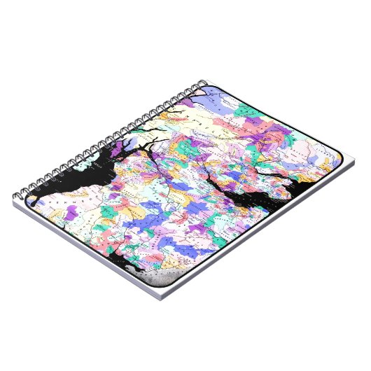 Schotland Kaart Schotse klans Foto Notitieboek (Linkerzijde)