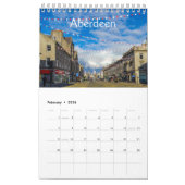 Schotland, kalender met verschillende plaatsen in  (Feb 2026)