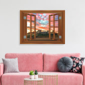 Schotland Kasteel Fab Cool Sunset Canvas Print (Insitu (Woonkamer))