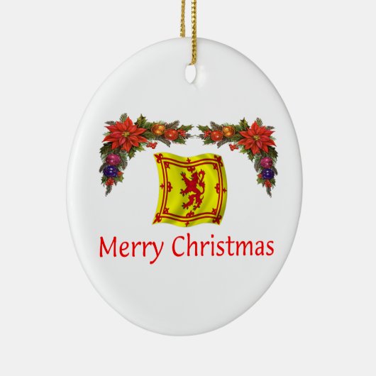 Schotland Kerstmis Keramisch Ornament (Rechts)