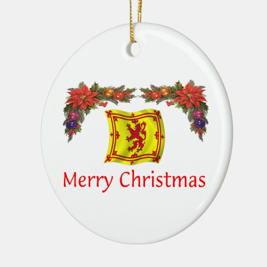Schotland Kerstmis Keramisch Ornament (Links)