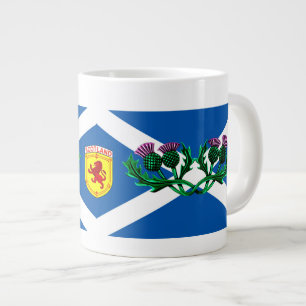 Schotland, Klimmende leeuw, Oude vlag, distel Grote Koffiekop