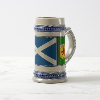 Schotland, Klimmende leeuw, vlag, Sint-Andreaskrui Bierpul