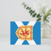 Schotland - Koninklijke Wapens en Vlag Briefkaart (Staand voorkant)