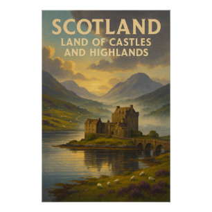 Schotland – Land van Kastelen en Hooglanden Perfect Poster
