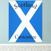 Schotland Land Vlag Thunder_Cove Canvas Afdruk (Insitu (Houten vloer))