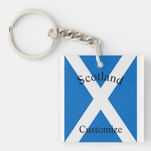 Schotland Land Vlag Thunder_Cove Sleutelhanger (voorkant)