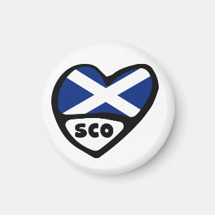 Schotland Landcode Vlag Hart, SCO Magneet