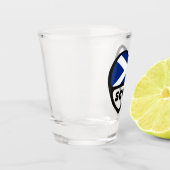 Schotland Landcode Vlag Hart, SCO Shot Glas (Links)