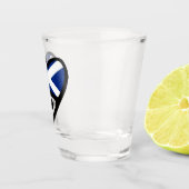 Schotland Landcode Vlag Hart, SCO Shot Glas (Rechts)