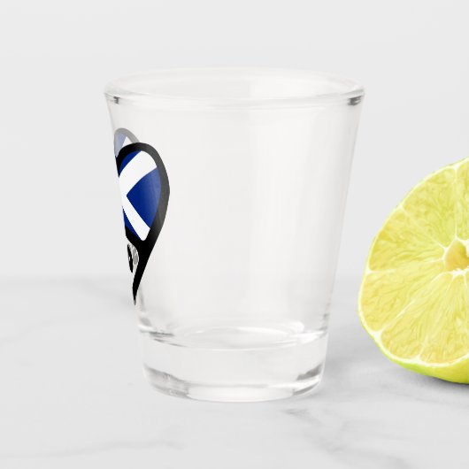 Schotland Landcode Vlag Hart, SCO Shot Glas (Rechts)