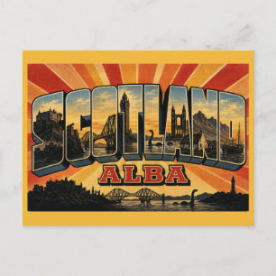 Schotland Landelijk Vintage Briefkaart