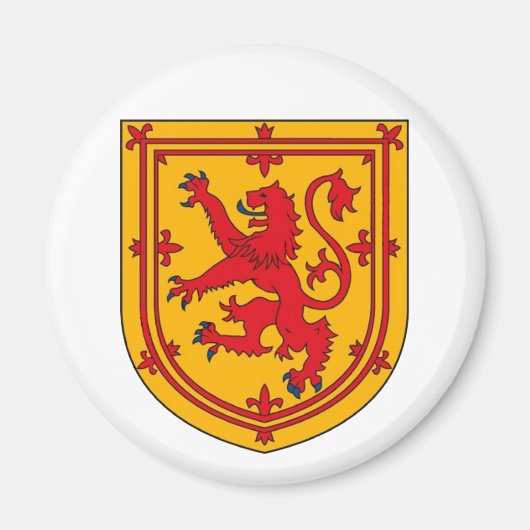 Schotland Leeuw Rampant Schild Magneet (Voorkant)