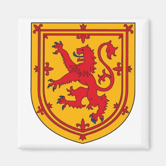 Schotland Leeuw Rampant Schild Magneet (Voorkant)
