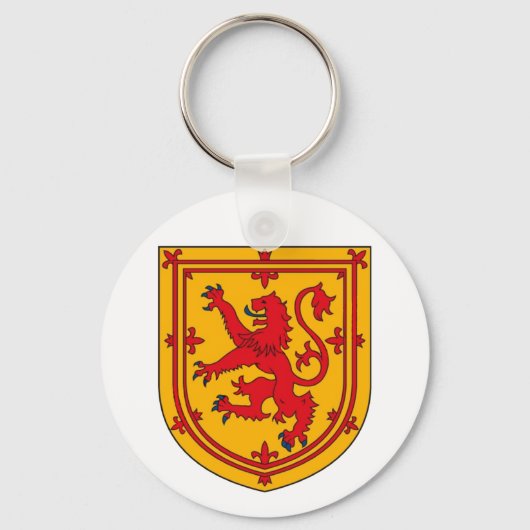 Schotland Leeuw Rampant Schild Sleutelhanger (Voorkant)